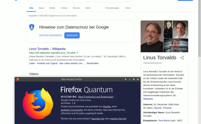 Xubuntu – Firefox öffnet nur Startseite und nicht URL-Link